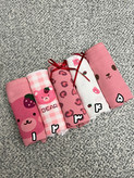 شورت زنانه پنبه عروسکی طرح تدی صورتی