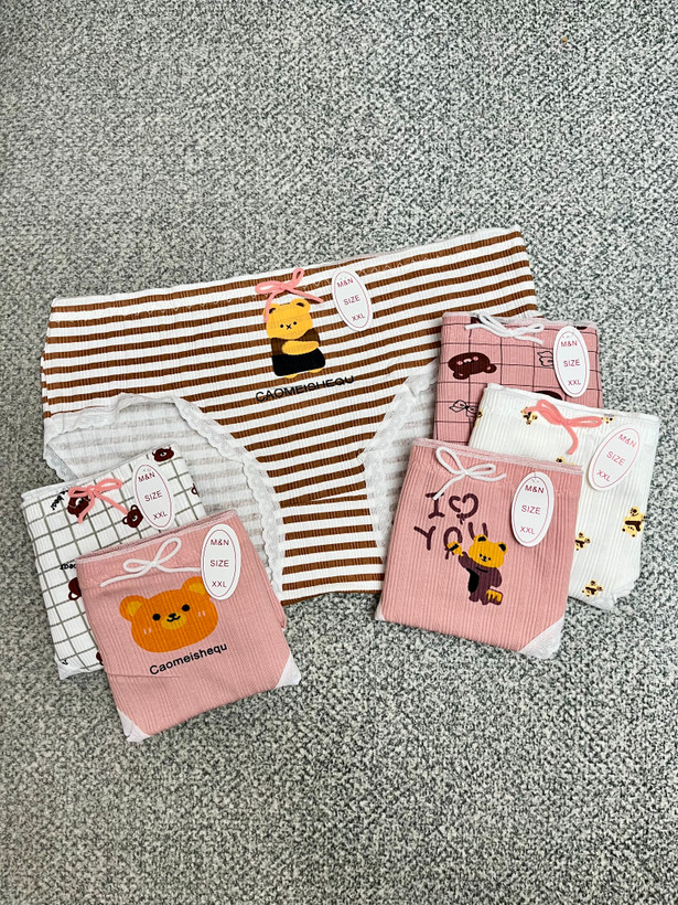 شورت زنانه عروسکی طرح تدی سایز2x